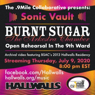 flyer announcing Burnt Sugar in The Sonic Vault